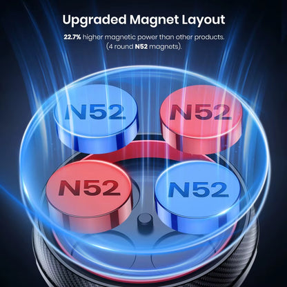 TOPK Magnetic Car Phone Mount in Car Phone Holder Air Vent Magnetic, 6 N52 Magnets  Mobile Phone Holders for Iphone 15
