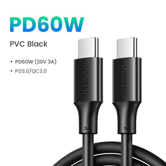 100W USB Type C to USB C Cable for Iphone 17 16 Macbook Ipad Samsung Poco PD Fast Charging Charger Cord 5A E-Marker Chip